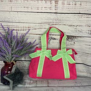 Pink and Green Purse~totally adorable